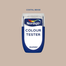 Last bilde i Galley viewer, Colour tester i farge Nordsjö Coastal Beige