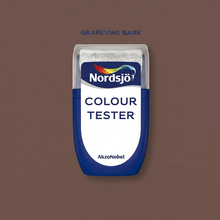 Last bilde i Galley viewer, Colour tester i farge Nordsjö Grapewine bark