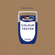 Last bilde i Galley viewer, Colour tester i farge Nordsjö Spiced Honey